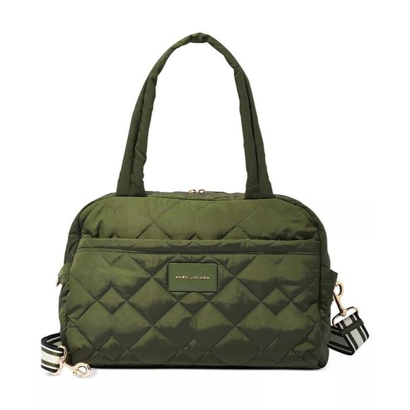 Marc Jacobs Quilted Nylon Medium Weekender Travel Bag Dark Green New ML2… - Picture 2 of 14